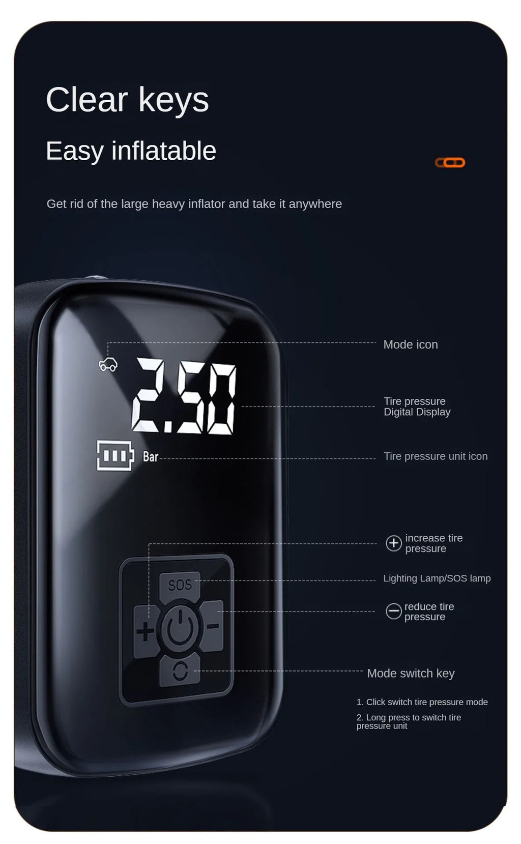 VORYN AirPump™ – Cordless Tire Inflator