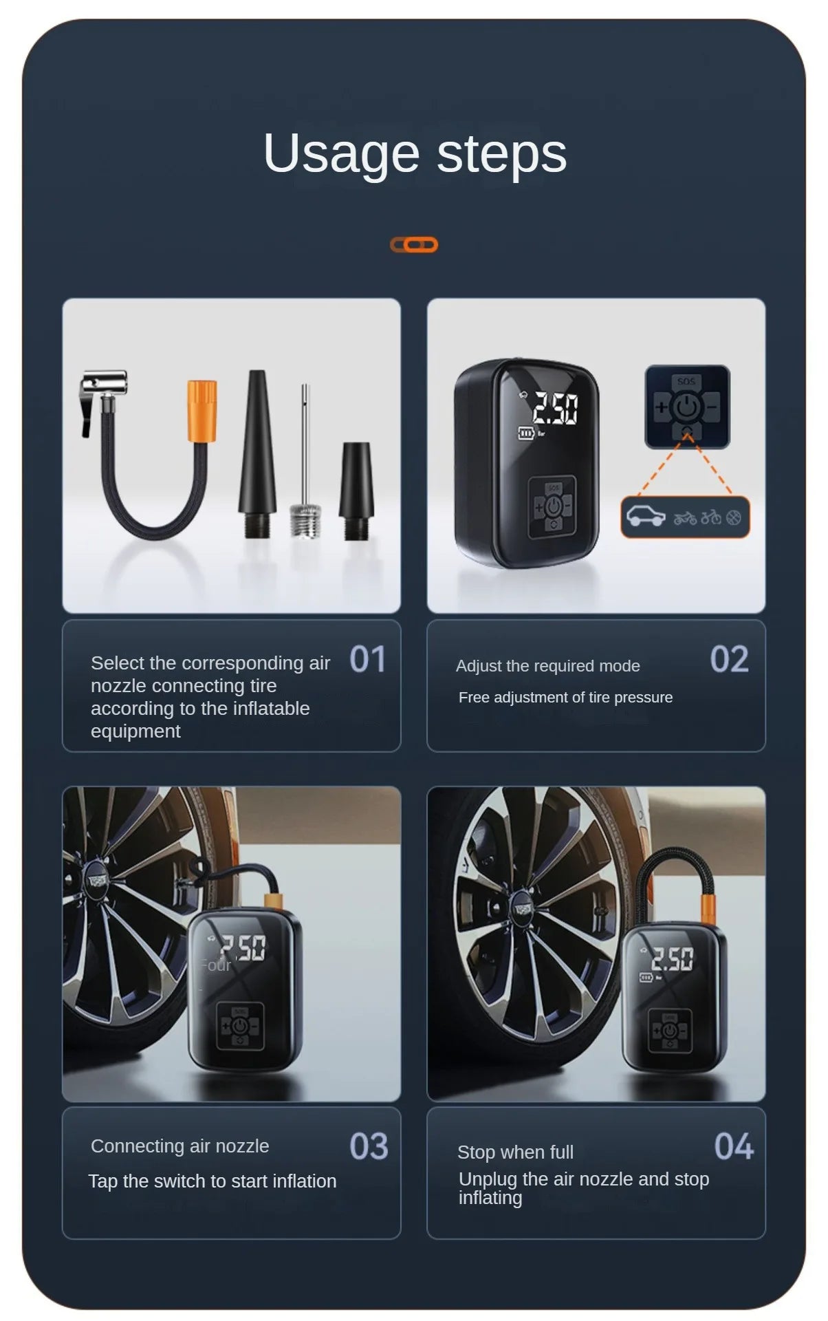VORYN AirPump™ – Cordless Tire Inflator